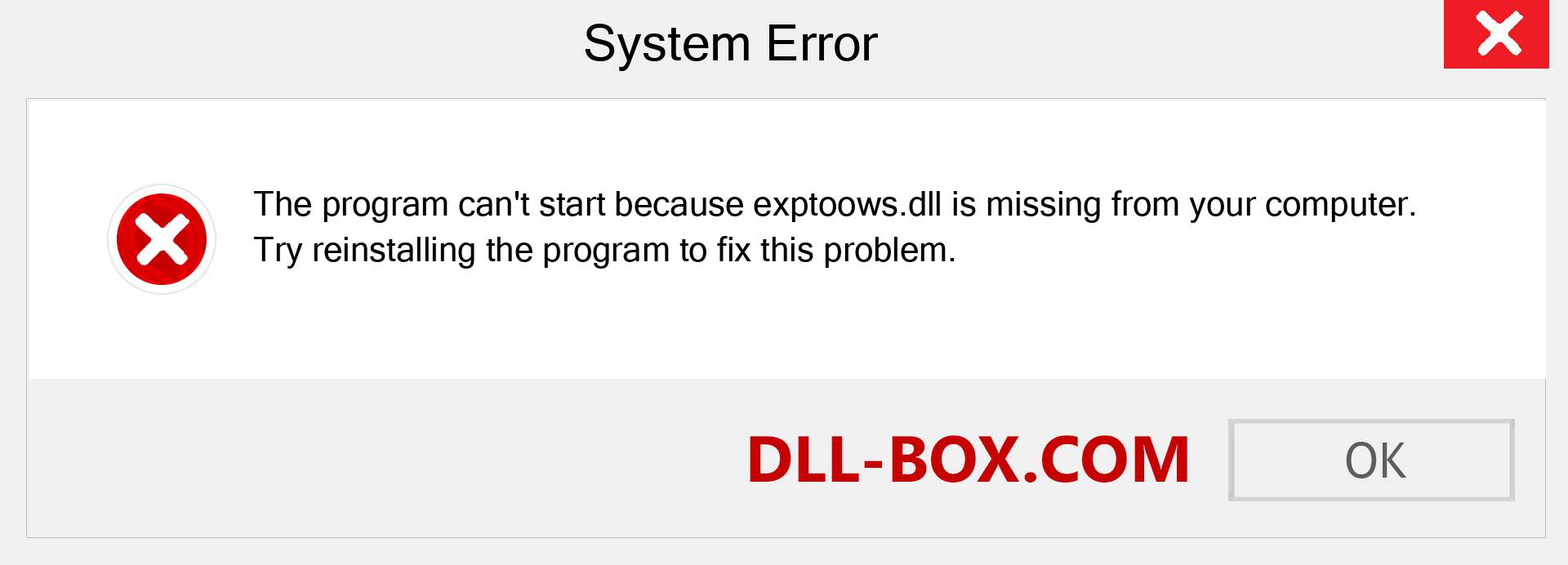  exptoows.dll file is missing?. Download for Windows 7, 8, 10 - Fix  exptoows dll Missing Error on Windows, photos, images