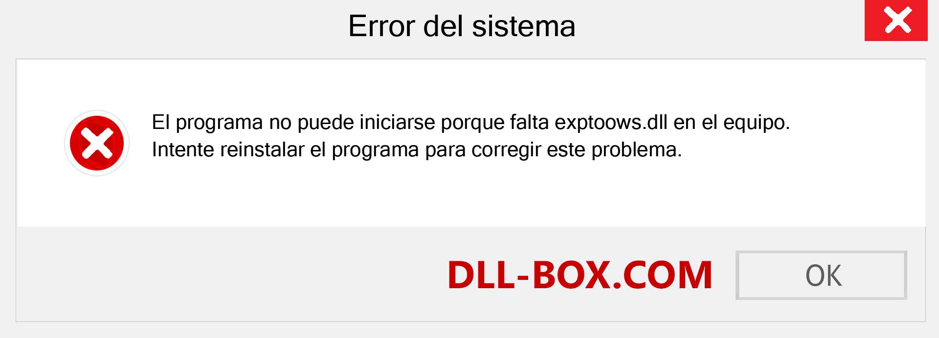 ¿Falta el archivo exptoows.dll ?. Descargar para Windows 7, 8, 10 - Corregir exptoows dll Missing Error en Windows, fotos, imágenes